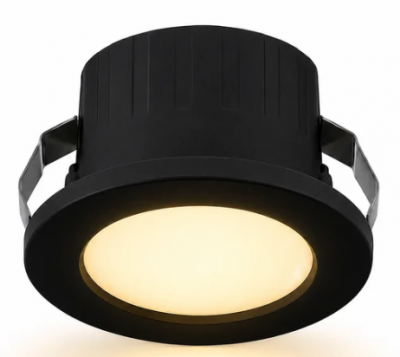 OVO 1.5W 3CCT ROUND Black Step Light & Downlight